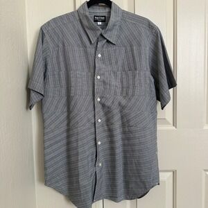 Rough & Tumble by Nepenthes NY Patchwork Plaid SS Button Down Shirt Large